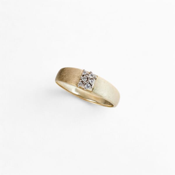 Diamantring i 14kt gult gull med 0,070ct W-Si - Bur538398